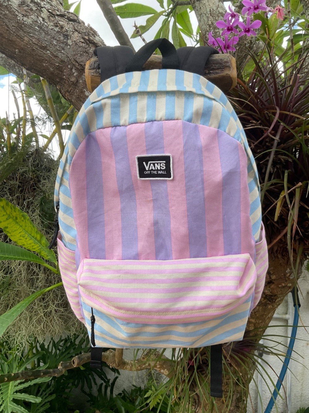VANS Pastel Colored Striped Backpack - Picture 8 of 8
